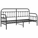 Daybed Ramme Svart 75x190 cm Stål
