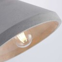 Lindby - Caisy Round Pendel Concrete/Wood Lindby