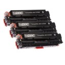 inkClub THU890-3 3 pk. sorte tonerkasetter