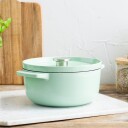 Kitchenaid Støpejernsgryte 22 cm/3,3 liter pistachio