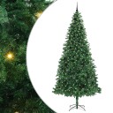  Kunstig juletre med 300 LED grønn 300 cm PVC og metall og plast