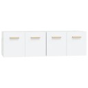vidaXL Veggskap 2 stk hvit 60x36,5x35 cm konstruert tre