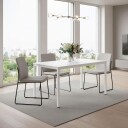 Kjøkkenspisebord eller skrivebord – 120x60 cm hvit sklisikker