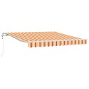 Automatisk Uttrekkbar Markise i Gul og Oransje 350x250 cm
