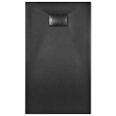 vidaXL Dusjbrett SMC 120x70 cm SVART