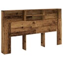  Hodegavl med hylle gammelt tre 180x19x103,5 cm konstruert tre 8721158442116