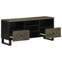  TV benk svart 100x33x46 cm heltre mango