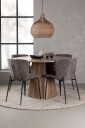 Venture Home   Spisegruppe Lanzo med 4 stk stoler Modesto   Brun