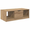 vidaXL Kaffebord artisan eik 100 x 50 x 36 cm Konstruert tre