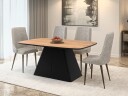 Novaj Spisebord uttrekkbart 180-256 cm - Svart, naturtre