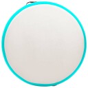  Oppblåsbar gymnastikkmatte med pumpe 100x100x15 cm PVC grønn