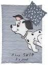 Licens Junior sengetøy 100x140 cm Disney 101 Dalmatians sengesett junior 2 i 1 design 100% bomull