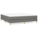  Boxspring sengeramme mørkegrå 180x200 cm Super King stoff