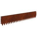 vidaXL Gjerdekant 30 stk. 103 x 20 cm Cortenstål Rusten