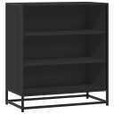  Skjenk svart 68x35x76 cm konstruert tre og metall 8721102840333