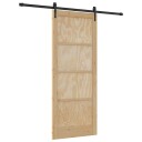vidaXL skyvedør med utstyrsett 86x211 cm Solid furutre