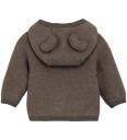 Huttelihut Brown Melange Jacket Ears Wool Fleece 92