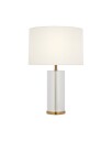 Lineham 16" bordlampe trådløs krystall/antik messing