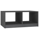 vidaXL Salongbord 75x50x33,5 cm heltre furu grå