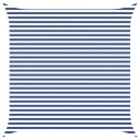 vidaXL Solskygge seil Blå og hvit 4 x 4 m 100% polyester Oxford