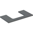 GEBERIT ONE benkeplate 900x470x30mm utskåret i midten hvit høykomprimert