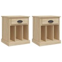 vidaXL Nattbord 2 stk sonoma eik 43x36x50 cm