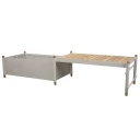 Cane line Sticks plantekasse m/benk Teak/Sand