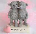 Figur To Bjørner med teksten "World`s best Friend