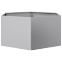 Plantekasse sekskantet 104x90x45 cm galvanisert stål