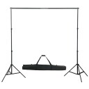 vidaXL Fotostudiosett med lamper, bakgrunn og reflektor