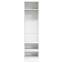 vidaXL Garderobe hvit 50x50x200 cm sponplate
