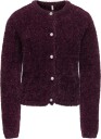 Kids Only Kogpiumo Glitter L/S Cardigan Knt   WINETASTING   146 152