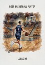 Youth Basketball Boy Personal Plakat Plakat / 40x50cm