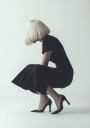 Bob Haircut Modern Fashion Plakat Plakat / 70x100cm