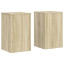  Plantestativer 2 stk sonoma eik 30x30x50 cm konstruert tre