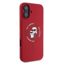 Karl Lagerfeld MagSafe iPhone 16 Deksel med Karl&Choupette Design - Rød