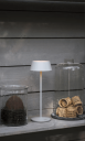 Trend Collection Menton USB Bordlampe Matt Grå