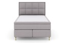 Select No 5 Komplett Sengepakke 140x200 Fast Lateks Lysegrå/Gullben