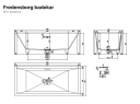 Copenhagen Bath Fredensborg badekar 1800x800 mm, Frittstående i Hvit Matt