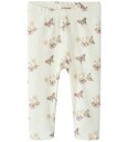 Lil" Atelier Leggings NbfLayo Coconut Melk/Flower Lil Atelier 56 Leggings Hvit