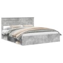  Sengestamme med hodegjerde Betong 200 x 200 cm Massiv furu