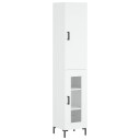 vidaXL Highboard hvit 34,5x34x180 cm konstruert tre 8720845484637