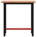 Arbeidsbenk 80x55x81,5 cm heltre bøk og metall