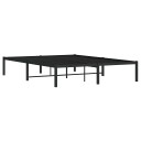 vidaXL Sengeramme i metall svart 140x200 cm 8721012304598