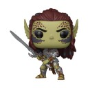 Funko POP Baldurs Gate Laezel actionfigur med sverd
