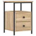 vidaXL Nattbord sonoma eik 34x35,5x50 cm konstruert tre