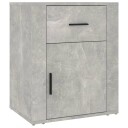 vidaXL Nattbord betonggrå 50x36x60 cm konstruert tre