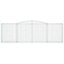  Gabionkurver buede 25 stk 400x50x120/140 cm galvanisert jern