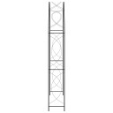 vidaXL Hagebue svart 150x34x240 cm jern
