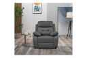 Recliner Lannilis Grå, PU/tre/metall, Manuell hvilestol - Grå, PU/tre/metall, Manuell hvilestol
